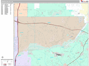 Jurupa Valley Wall Map Premium Style